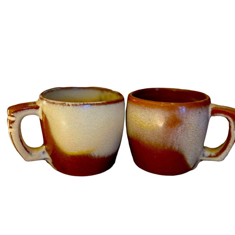 Frankoma Plainsman Cup and Saucer -brown 
Coffee Mug ☕️ & saucer